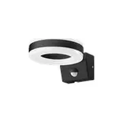Orno Howlit Led sienas lampa 20W. dārza armatūra ar kustības sensoru. 1800Lm. Ip65. 4000K. melna Kinkiet oprawa ogrodowa czujnikiem ruchu. czarna