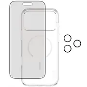Panzerglass Care no vadošā Privacy aizsargkomplekta futrālis Glass objektīvs iPhone tālrunim Zestaw ochronny by Flagship 3W1 EtuiSzklo PrywatyzujaceLens do iPhon