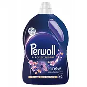 Perwoll atjauno tumšu ziedu mazgāšanas šķidrumu melniem un tumšiem audumiem. 3 l Renew Dark Bloom do prania czerni ciemnych tkanin.