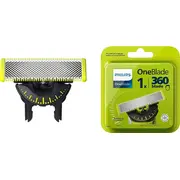 Philips Oneblade Nomaiņas asmens Qp410/50 Juodas/Žalias Replacement blade