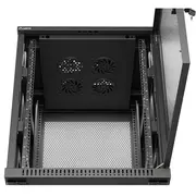 Plaukts Lanbergs 19 15U 600X600 melnas perforētas durvis Plakanā iepakojums Szafa inastalacyjna rack Lanberg czarna drzwi perforowane flat pack