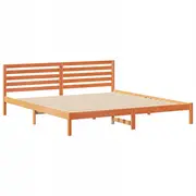 Gultas rāmis Vaska brūns 180 x 220 cm Priedes masīvkoks Lumarko Ramka Woskowy Lite drewno sosnowe