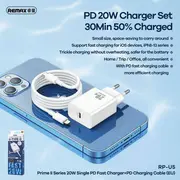 Remax Network Prime Ii Series 20W Rp-U5 lādētājs Usb-C/Lightning Kabelis 1M Siec Kabel