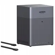 Ugreen tīkla pievienotā krātuve Dh4300 Plus Eu bezdiska failu serveris Serwer 4-Bay Network Attached Storage Diskless