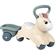Smoby bēšs atjaunots brauciens Ponny