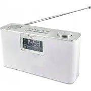 Soundmaster Dab700We personīgais skaļrunis. analogais un digitālais sudrabs. balts Osobisty Analogowe cyfrowe Srebrny.