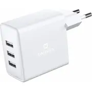Swissten Smart Ic tīkla lādētājs Usb 3A 15W Sourcing Network Charger 3X