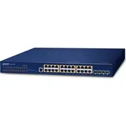 Switch Planet Layer 3 24-Port 10/100/1000T Managed L3 Gigabit Ethernet 10/100/1000 1U Blue Niebieski