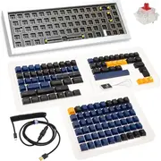 Tastatūra Ducky Outlaw 65 spēļu tastatūra. Babone sudrabs Ansi Klawiatura Gaming Keyboard. Barebone Silver