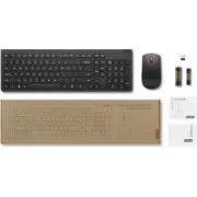 Tastatūra Lenovo Essential bezvadu kombinētais pele Klawiatura mysz Wireless Combo Gen2 4X31N50746