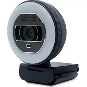 Terra tīmekļa kamera Halo ar Led-Lichtkranz C1868Pro un Privatschieber Full-Hd. automātisko fokusu. stereo mikrofonu. privātuma slīdni Kamera internetowa Webcam mit und Auto Focus. Stereo Mic. Privacy Slider