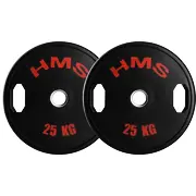 Tog25 2 x 25 kg olimpiskā plāksne Hms Kg Talerz Olimpijski Ogumowany