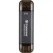 Transcend Esd310C 2Tb ārējais Ssd disks melns Ts2Tesd310C Dysk Czarny