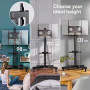 Tv Set Acc Adjustable Stand/26-65 Black Ts1137-B Onkron 4262392442127