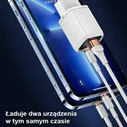 Usams T46 lādētājs 1X Usb-A Usb-C 4 A 6958444976860
