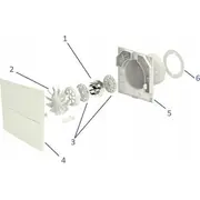 Ventilācijas ventilācijas vannas istabas ventilators. 100. mitruma sensora atveres Vents Silent bathroom fan. 100Th humidity sensor