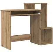 vidaXL datora galds no Craftsman Oak skaidu plātnes Biurko komputerowe
