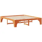 vidaXL Gultas rāmis Brūns 180 x 200 cm Priedes masīvkoks Lite drewno sosnowe