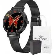 Viedpulkstenis Rubicon Lw06 Black Smartwatch Czarny Rnbe64Bibx05Ax