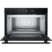 Whirlpool 31 L 1000 Melnā Iebuvejama Mikrovilnu Krasns ar Grilu Melna mikrovilnu krasns grilu