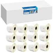 12X GG Etiketten 32Mm x 57Mm sw komp. m. Dymo 11354/ s0722540