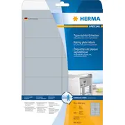 Герма Etiķetes. iepakojums A4. lietošanai svaigā gaisā. matēta sudraba folija. 250 gab 4223 Herma Etykiety foliowe do na folia matowa srebrna. szt