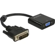 Adapteris Av Delock Dvi-D-D-Sub Vga czarny 65658 Adapter Dvi-D D-Sub
