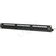 Alantec Patch panelis Utp 24 Lsa porti ar plauktu 1U/19 Panel kat.5e porty