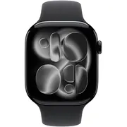 Apple Watch Series 11 Gps 46 mm Jet Black alumīnija korpuss ar melnu sporta jostu S/M 11NbspgpsNbsp46MmNbspjet Aluminium Case with Sport Band