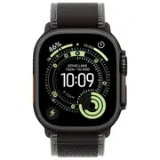 Apple Watch Ultra 3 Gps šūnu 49 mm melns titāna korpuss ar melnu/kokogļu takas cilpu S/M 3Nbspgps CellularNbsp49MmNbspblack Titanium Case with Black/Charcoal Trail Loop