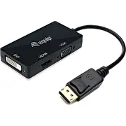 Aprīkot Av adapteri displeja portu-HDMI/VGA/DVI St/Bu schwarz Adapter Equip Displayport-Hdmi/Vga/Dvi