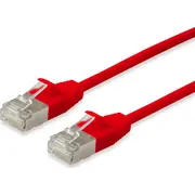 Aprīkot Patchkabel Cat6A S/Ftp 2Xrj45 2.00M rot Sstp Slim Equip