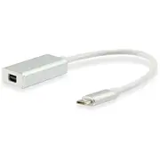 Aprīkot Usb-C  Displayport Mini Usb adapteris. balts 133457 Adapter Equip Usb-C