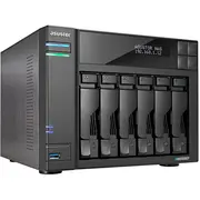 Asustor Lockerstor 6 Gen2 Nas galddatoru serveris Intel Celeron N5105 8 Gb Ddr4 Hdd Adm melns Serwer Desktop Czarny
