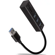 Axagon Usb centrmezgls 1X Sd microSD 3X Usb-A 3.2 Gen1 Hma-Cr3A Hub