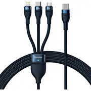 Baseus Usb-C  Usb-C microUSB Lightning kabelis zils Cass030203 Kabel Usb Niebieski