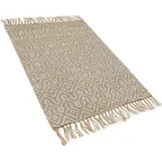 Beliani Beige džutas paklājs 50 x 80 cm Pozanti Dywan juty