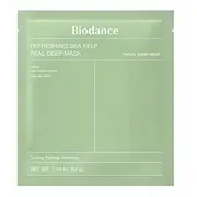 Biodanie atsvaidzinoša jūras brūnaļģu reāla dziļa maska Nomierinoša hidrogela sejas x 4 gab BiodanceRefreshing Sea Kelp Real Deep Mask maseczka do twarzy 34G 4Szt