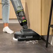 Bissell Spinwave Vac Pet Pro vertikālais putekļu sūcējs. akumulators. sauss un mitrs cikloniskais maisiņš 0.4 l. melns. pelēks Pionowy odkurzacz Bateria Suchy Mokry Cykloniczny Worek na kurz Czarny. Szary
