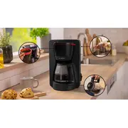 Bosch pilienveida kafijas automāts Tka2M113 melns Ekspres przelewowy czarny