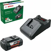 Bosch startera komplekts 36V Gba 6.0Ah Al 36V-20. lādētājs Melns. Power For All. akumulators Starter set charger black. battery
