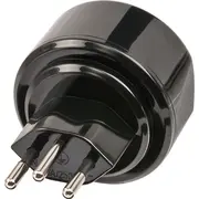 Brennenstuhl Adapter Travel savienotāju sistēma Ch pielikums De Safe 1508642 Stecksystem Ch/Aufsatz Sicher