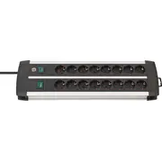 Brennenstuhl Premium-Alu-Line strāvas sloksne 16 ligzdas 3 m melns un sudrabs 1391000916 Listwa gniazd czarno-srebrna
