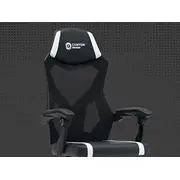 Canyon Flow Mch01 acs spēļu krēsls Melnbalts Fotel gamingowy Mesh Czarno