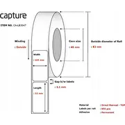 Capture Label 105X32. Core 40.