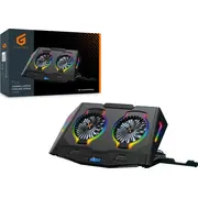Conceptronic 2 ventilatoru dzesēšanas paliktnis Ergonomisch Gaming Podstawka 2-Fan Cooling Pad 17.0/