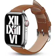 Crong Noble Band dabīgas ādas siksniņa Apple Watch pulkstenim 42/44/45/49 mm Mokka Pasek ze naturalnej do