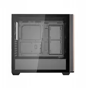 Darkflash korpuss Ds900Ws Atx datora bez ventilatora Melns Obudowa komputerowa Czarny