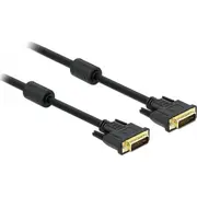 Delock Dvi-I kabelis 1M melns 83110 Kabel czarny