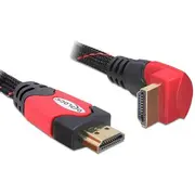 Delock kabelis Hdmi 3M sarkans 82687 Kabel czerwony